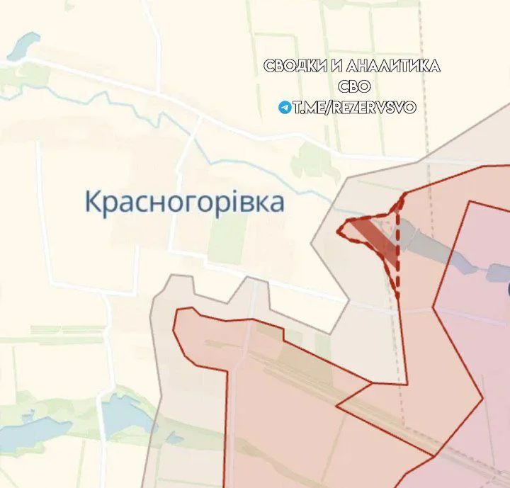 Красногоровка = карта боевых действий