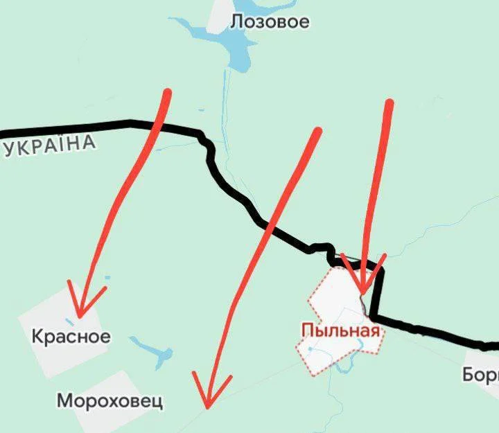 Харьковская область - карта боевых действий