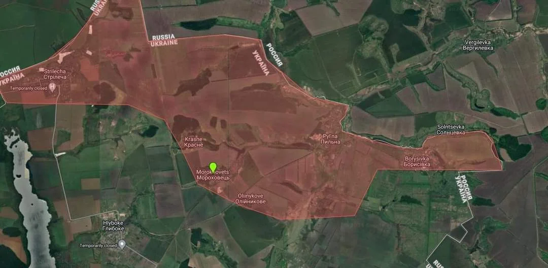 Харьковская область -  карта боевых действий на сегодня 10.05.2024